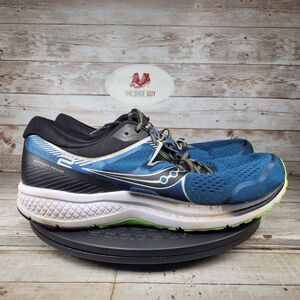 Saucony Omni ISO 2 Men Size 11.5 Blue Athletic Running Shoes